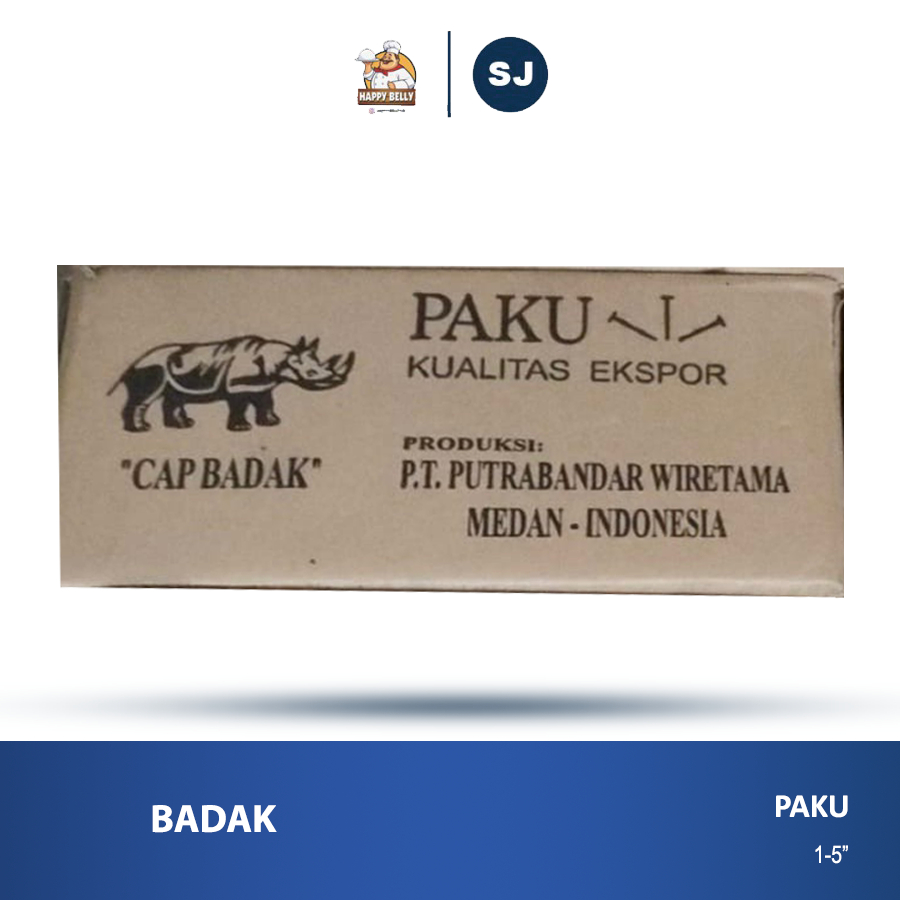 OJOL Paku Biasa Cap Badak Paku Kayu 1" SAMPAI DENGAN 5 Inch Per Kotak