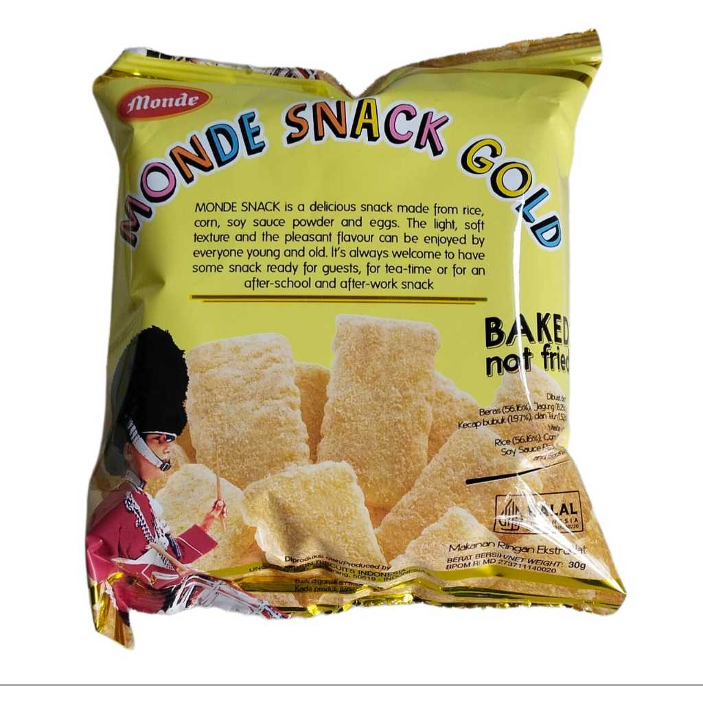 

Monde Snack Gold Baked Not Fried 30gr