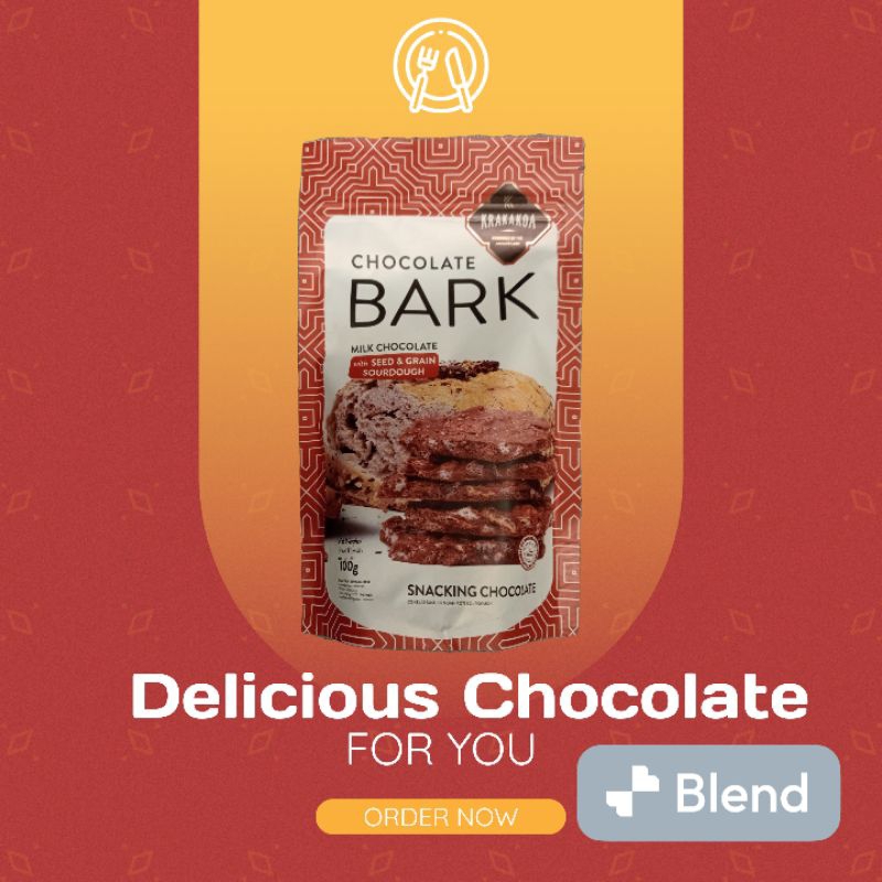 

Krakakoa BEAU Milk Chocolate Bark with SEED & GRAIN SOURDOUGH 100g