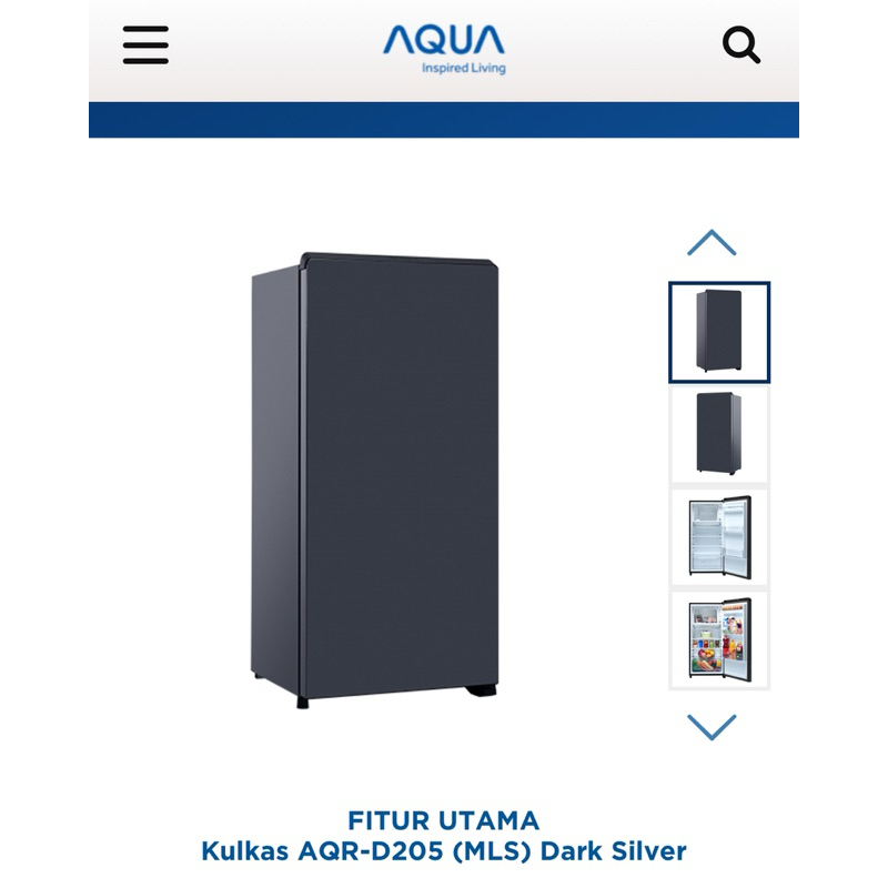 Kulkas Sanyo Aqua 190 D 190 AQR D190 S D190S 1 Pintu D205 D 205 NEW PROMO MURAH