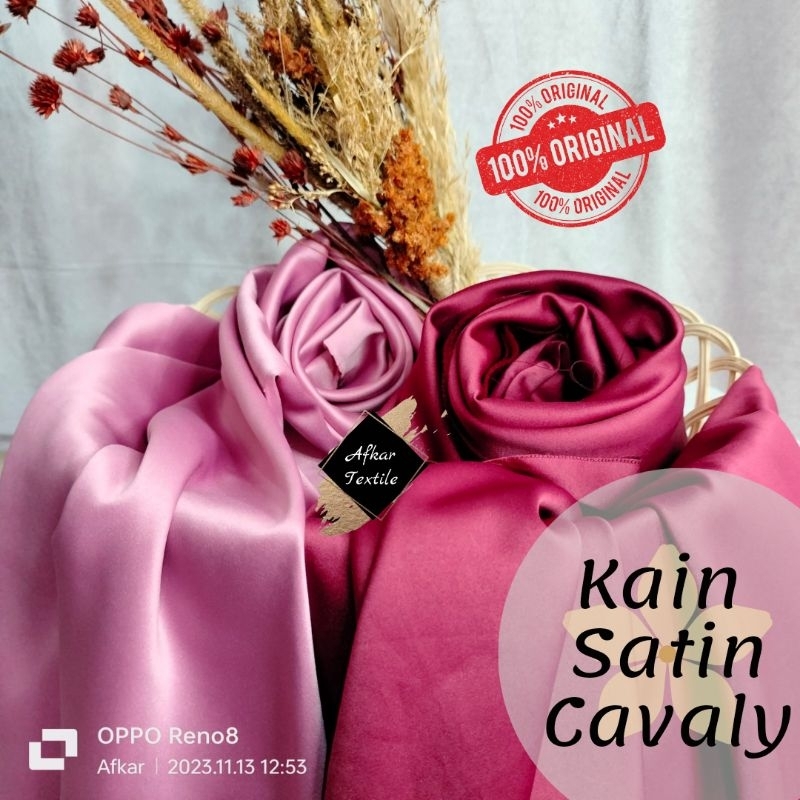 [SATIN TERLARIS] KAIN SATIN CAVALI PREMIUM - Kain Saten Silky Bridesmaid - Lebar 1.5 Meter