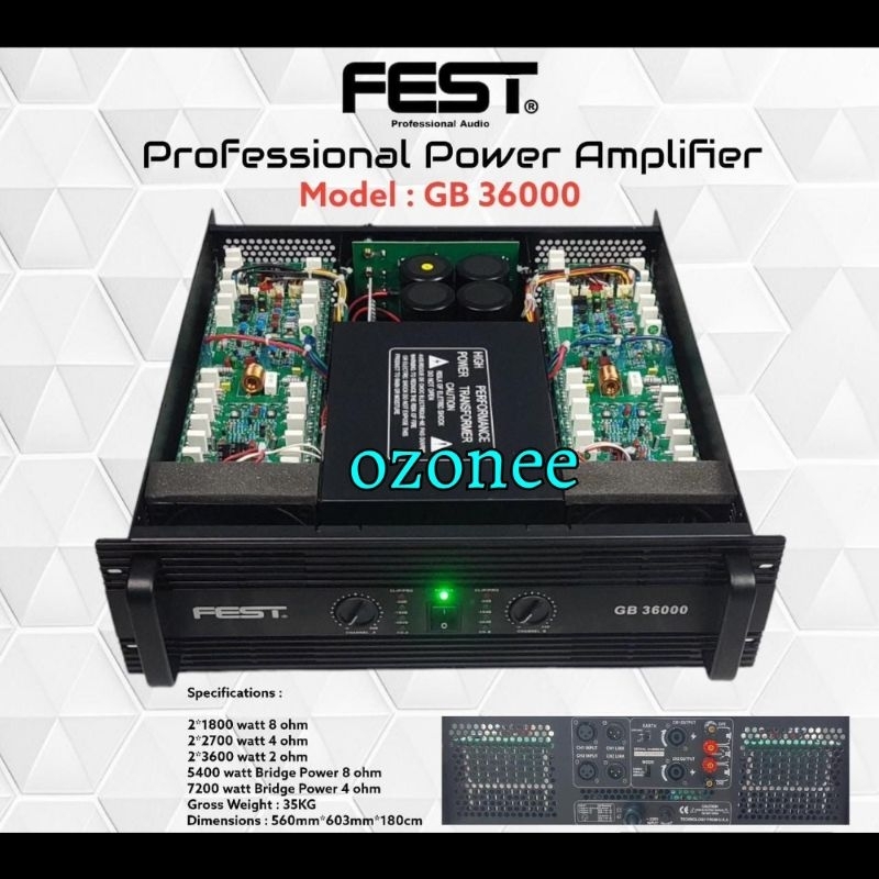 Power Amplifier FEST GB36000/ GB 36000 Original