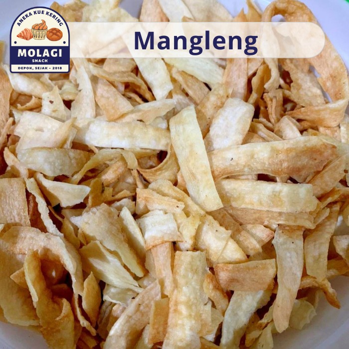 

Mangleng Keripik Singkong Asin Gurih / Kripik Singkong 450 Gram - Molagi Snack