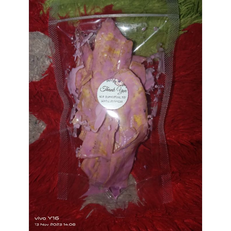 

keripik pisang lumer rasa taro