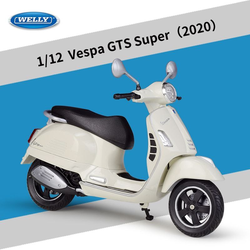Diecast Vespa GTS Super 2020 Welly 1:12  miniatur motor vespa harga murah