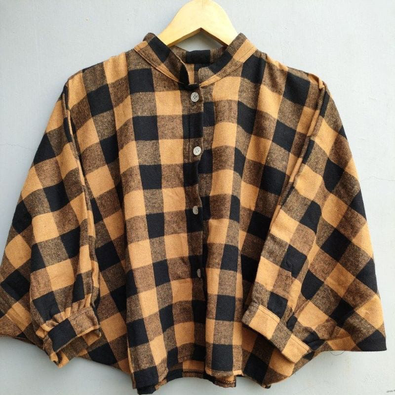 Kemeja tamara flanel batwing premium