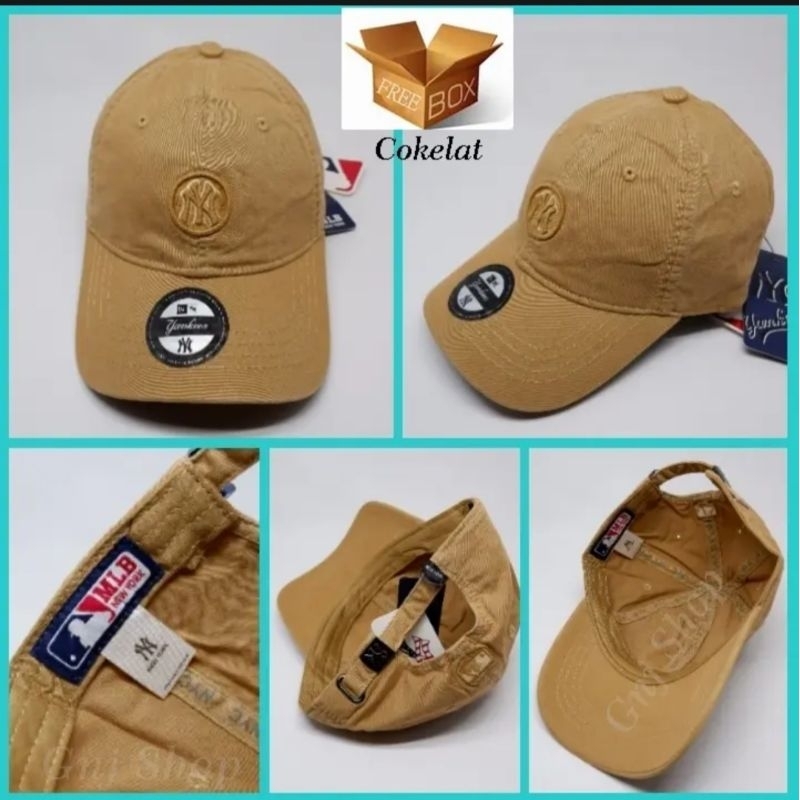 Topi Baseball Original NY Logo Kecil Pria Laki Laki Distro Cewek Uniseks