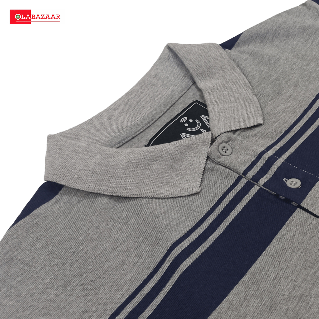 Kaos Polo Pria - Abu-abu | SALUR