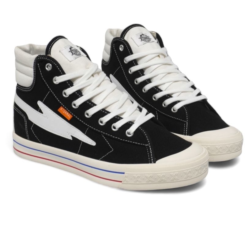 Sepatu Pria Wanita Xternal NextStorm High Black White Kasual