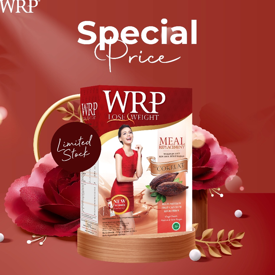 

Grosir WRP Meal Replacement Lose Weight Coklat Limited Stock | WRP Meal Replacement Isi 6 Sachet Coklat Laris