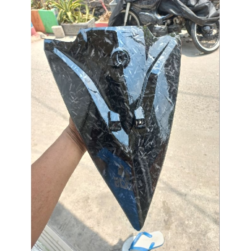 tameng dada depan xeon karbu karbon forget