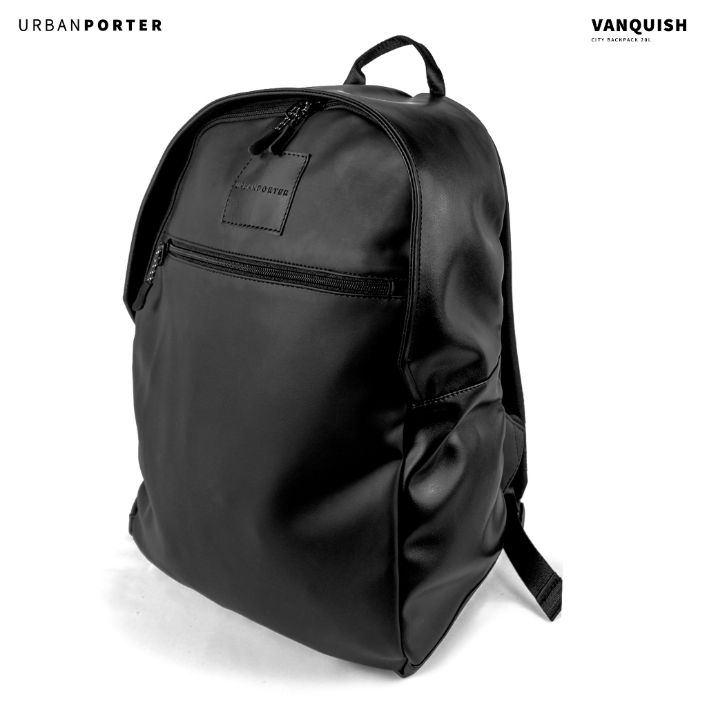 URBANPORTER - Tas Ransel Pria Anti Air Hitam Backpack Laptop Cowok untuk Sekolah Kuliah dan Kerja