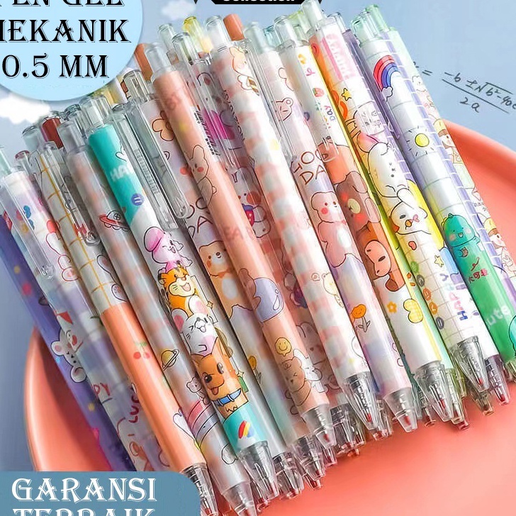 

Buruan Beli ( 1 LUSIN 12 BIJI ) PEN GEL MEKANIK MOTIF CARTOON / PULPEN GEL MEKANIK LUCU / PULPEN AESTHETIC ➥☈✥