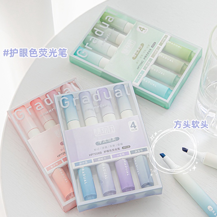 

Laris 1 SET ISI 4 HIGHLIGHTER WARNA PASTEL TERANG / 1 SET STABILO HIGHLIGHTER WARNA PASTEL ATK ➬✪✸