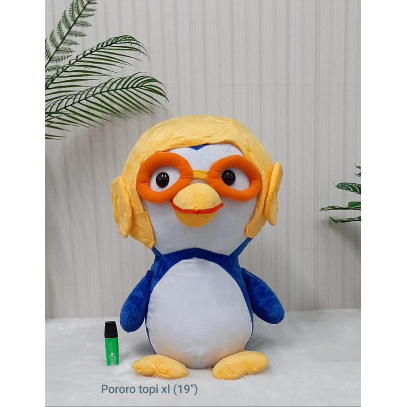 Boneka Pororo Topi XL 55cm Boneka Bebek Helm import kado