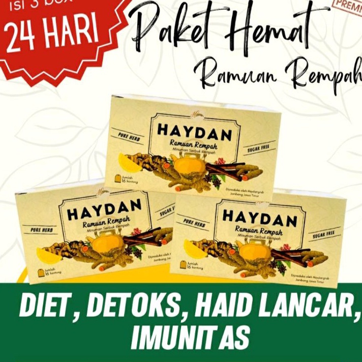 

➾❃❇ TEH DETOX | PAKET HAYDAN RR | PAKET HEMAT | JSR | RAMUAN REMPAH Terkini