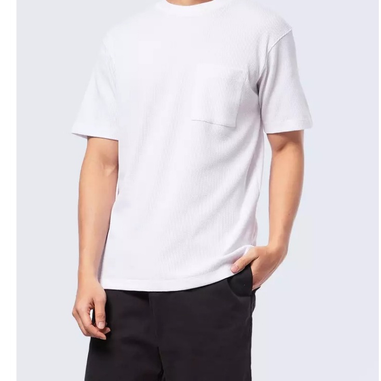 GOODAPP - KAOS POLOS OVERSIZE KANTONG PUTIH POCKET UNISEX