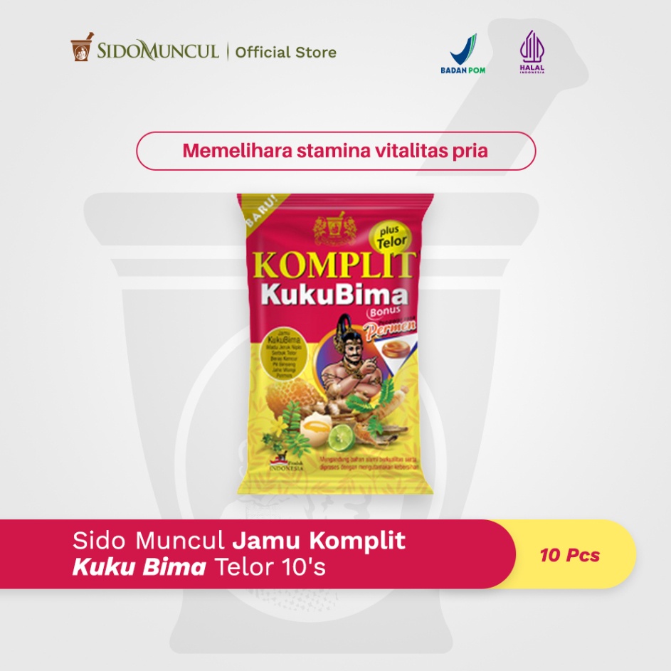 

Big Sale Sido Muncul Jamu Komplit Kuku Bima Telor 10's - Stamina Vitalitas Pria Pasti Murah