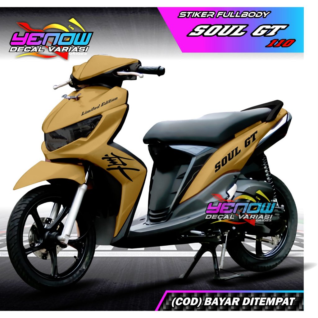 Decal Soul GT 115 Full Body Stiker Soul GT 115 Full Body  Soul GT 115 Full Body Design Polos