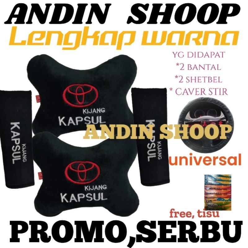 Headrest Toyota Kijang Kapsul, Bantal Aksesoris Interior Mobil Toyota Kijang Kapsul, Bantal Mobil Ki