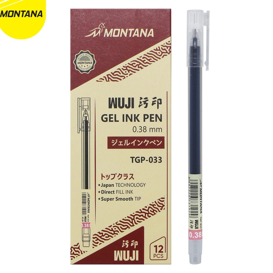 

Harga Termurah Montana Gel Ink Pen / Ballpoint Gel 0.38 mm / TGP-033 Murah
