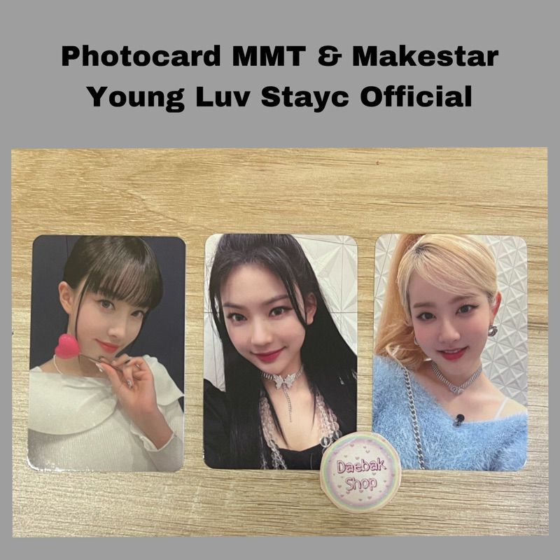 Photocard Benefit mmt stayc young luv Yoon j sumin Sieun Isa seeun stayc Official pc bene my music t