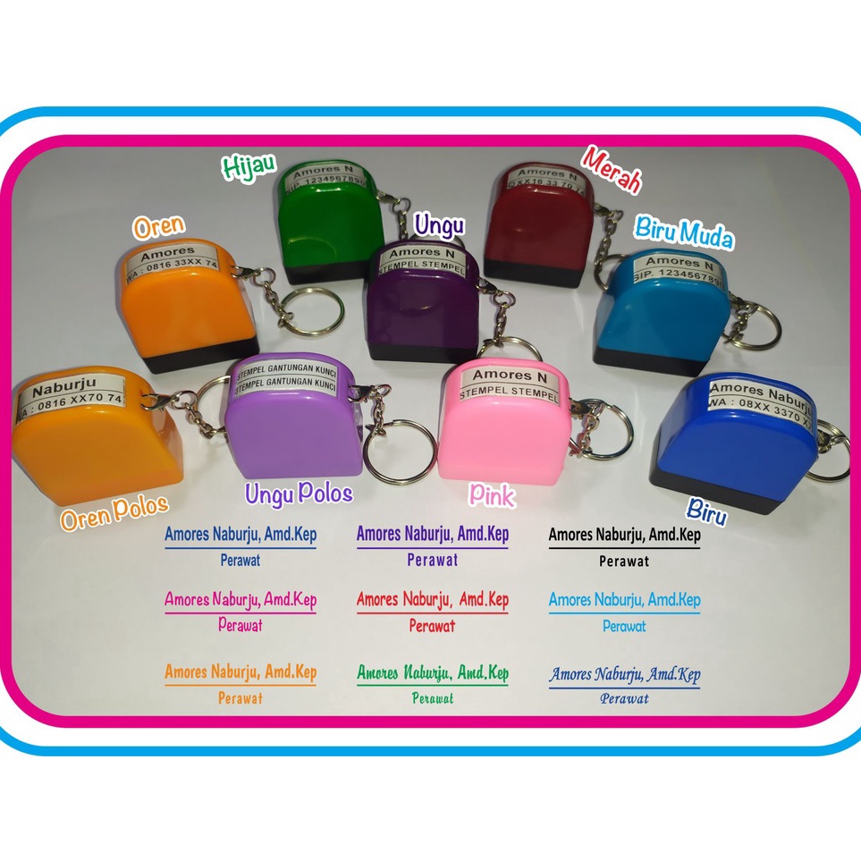 

Laris STEMPEL NAMA | DOKTER | BIDAN | PERAWAT | NIP | NAMA NOMOR HP | JABATAN