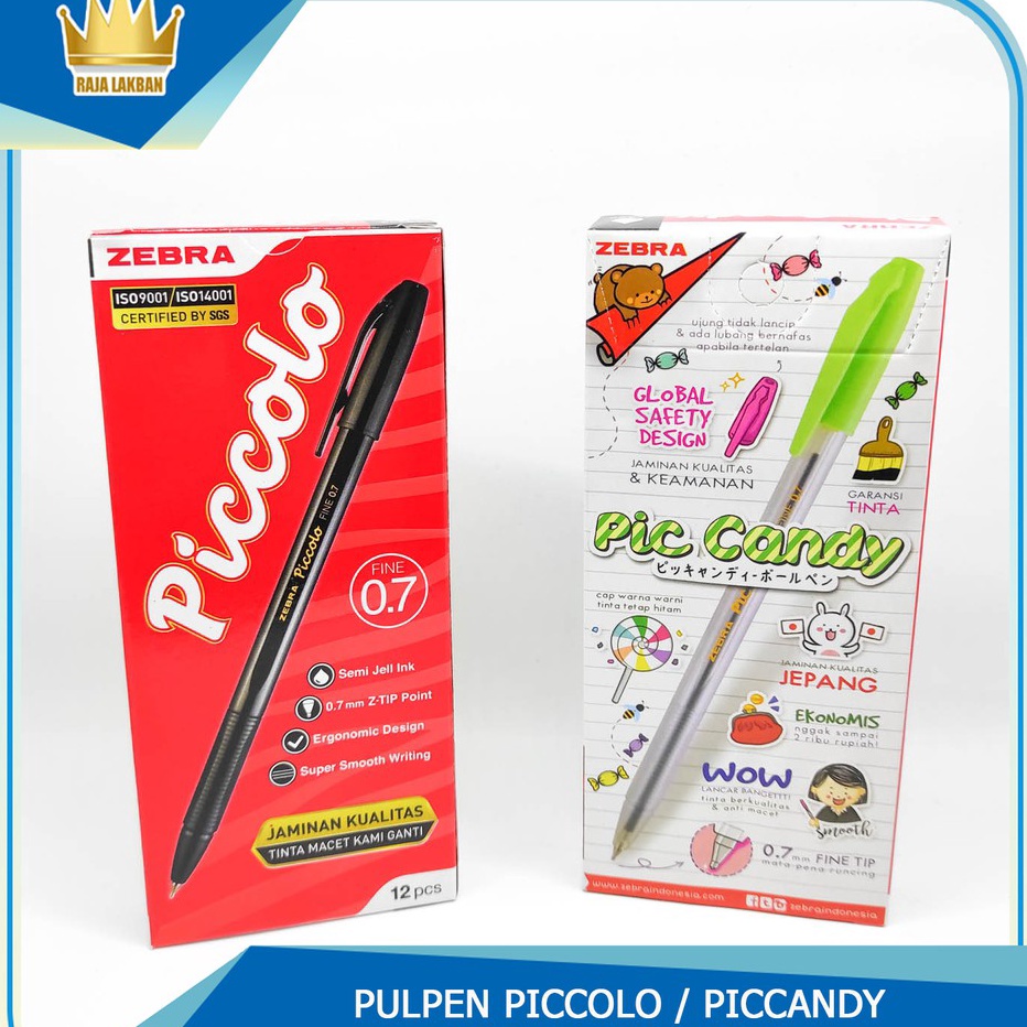 

Terkini Pulpen / Pen ZEBRA Piccolo / Piccandy 0.7 mm - PER LUSIN ➡✷