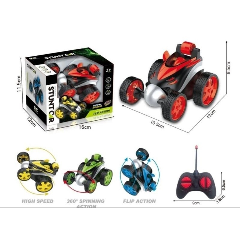 RC STUNT CAR - 345-2A Mainan Anak Mobil Remote Dasher Stunt bisa Jungkir Balik KY95A
