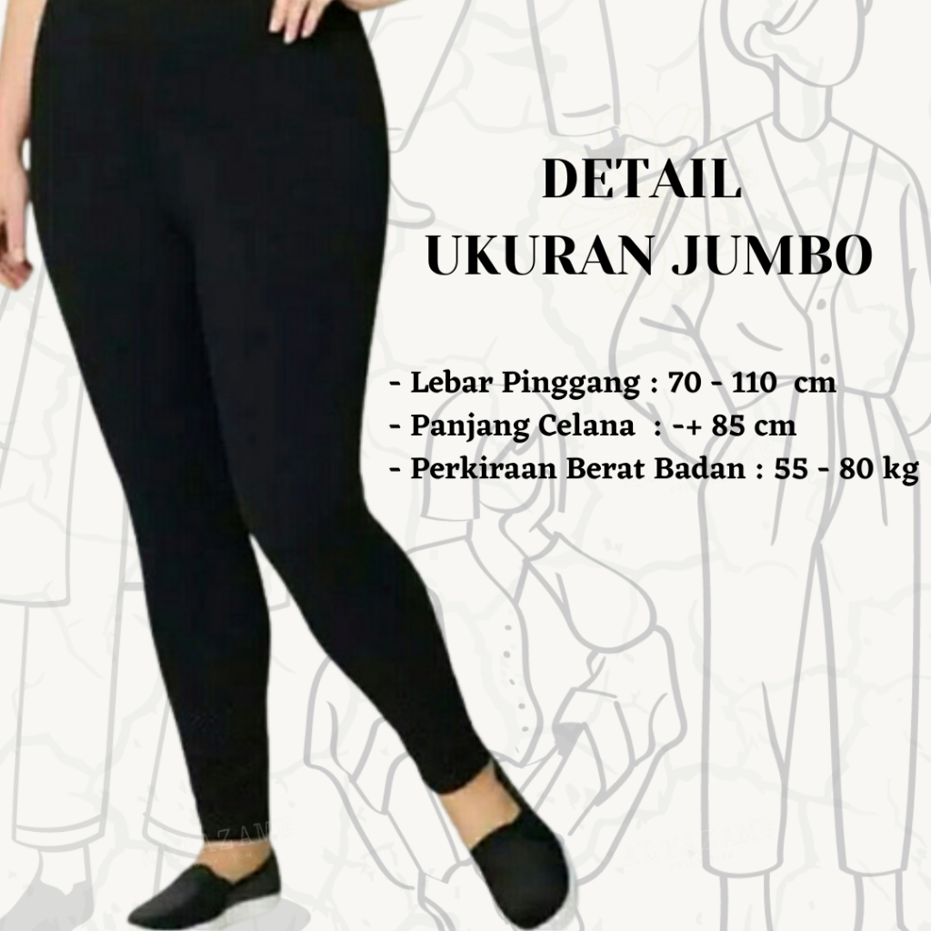 garansi promo legging panjang dewasa spandek premium tebal/legging wanita tebal standar & jumbo