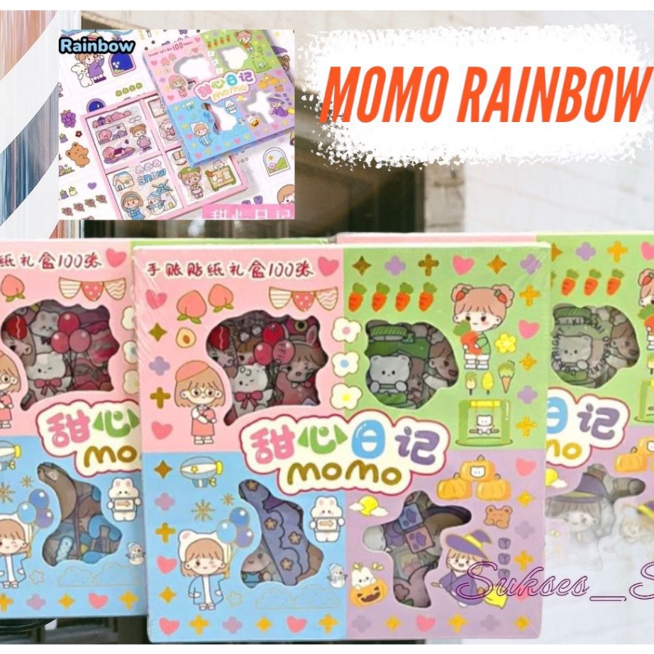 

Bayar Di Tempat STIKER MOMO RAINBOW ( ISI 100pcs) 4 WARNA / STIKER MOMO MIX WARNA WATERPROOF