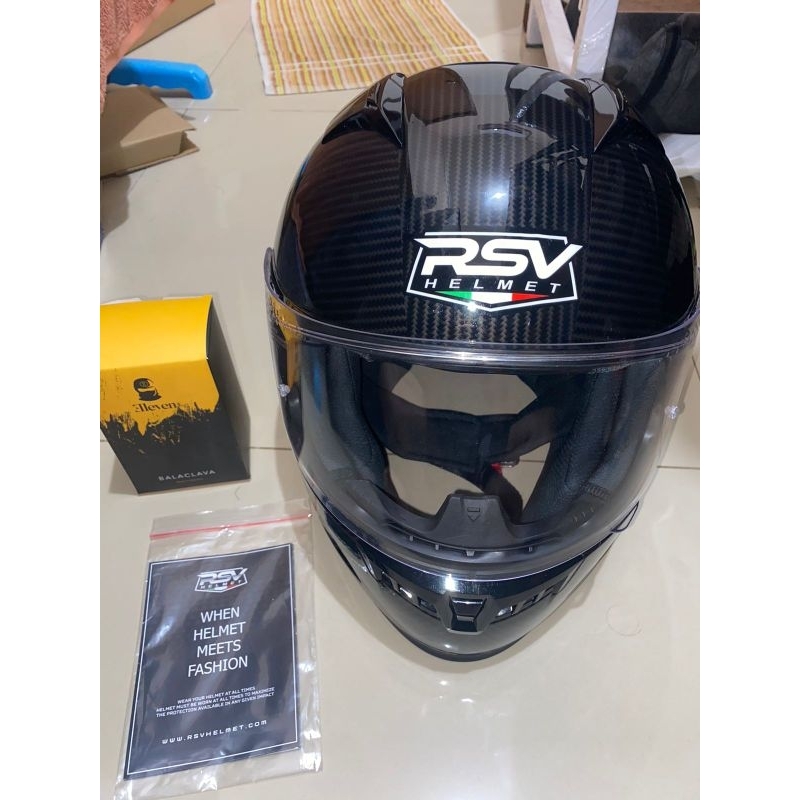 Helm Full Face Second RSV FF500 CARBON GLOSSY