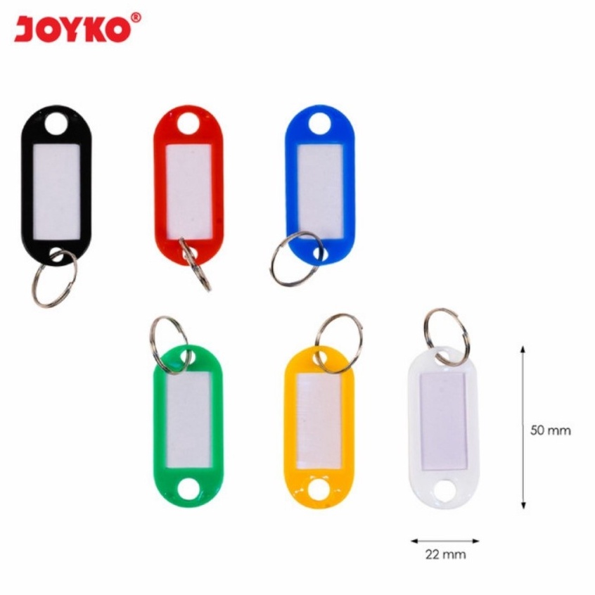 

Terkini Key Ring JOYKO KR9 isi50/Gantungan Kunci Label Nama/Ring Kunci Keyring