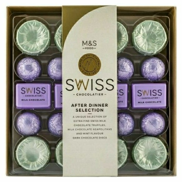 

MARKS & SPENCER Swiss Chocolatier After Dinner Selection 264g