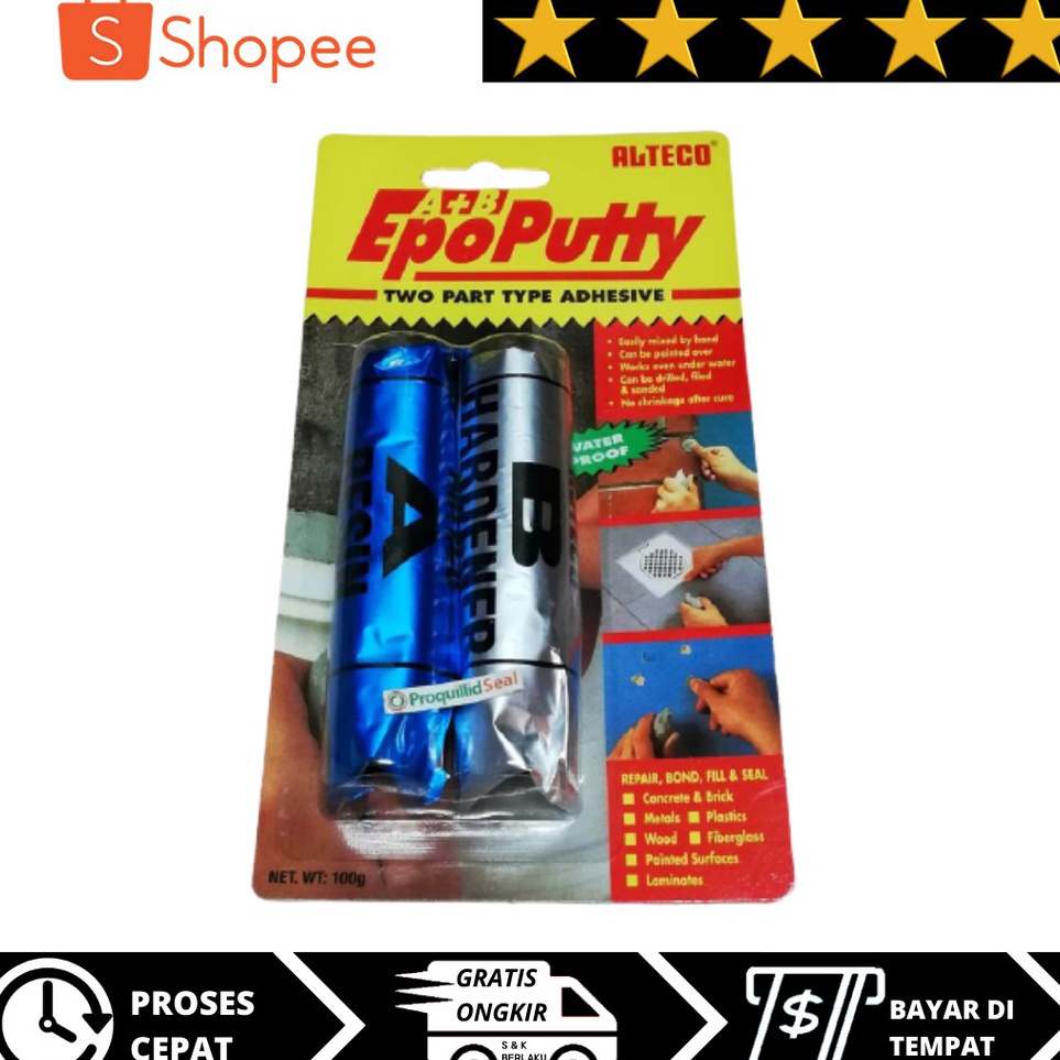 

☋➔✰✪ Lem Epo Putty Alteco / Epo Putty / Lem porting 100 gram