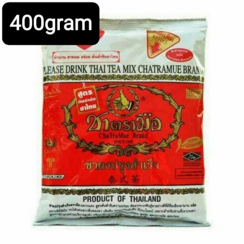 

DISKON!!!!!!!✅ Thai tea Chatramue asli thailand merah 400gr
