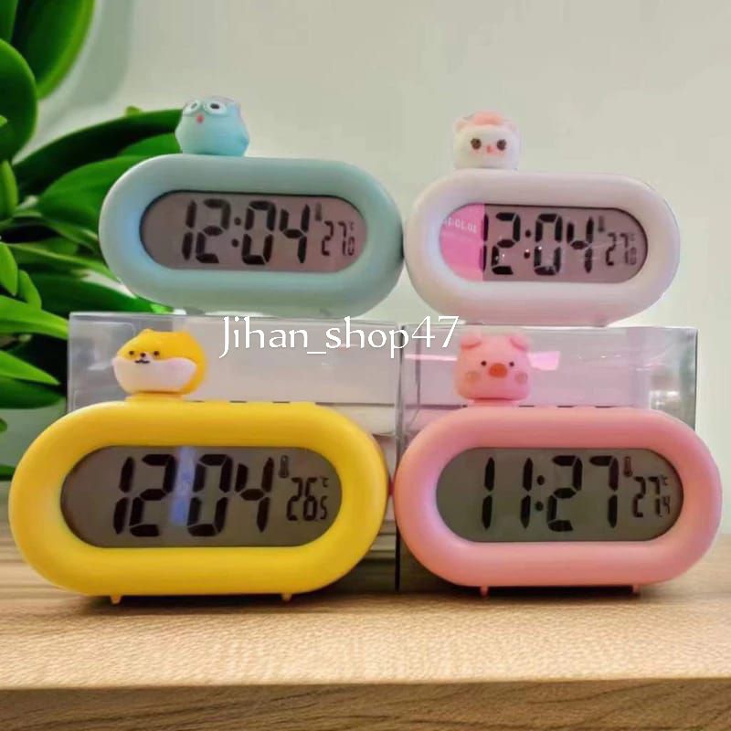 Jam Digital Jam Weker Meja Karakter Anak LED Alram Clock Lucu