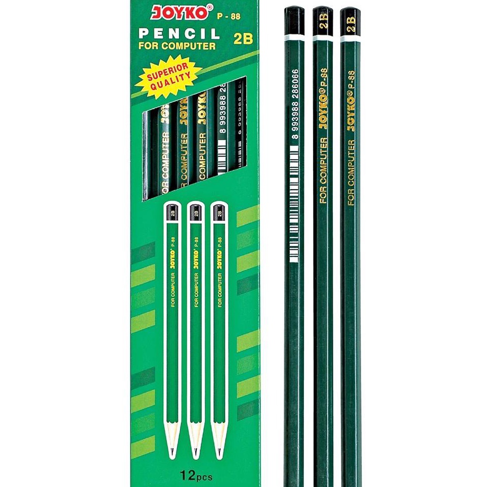 

Laris [PAM] Pensil 2B Joyko P-88 Hijau (12 Pcs) Kirim Langsung