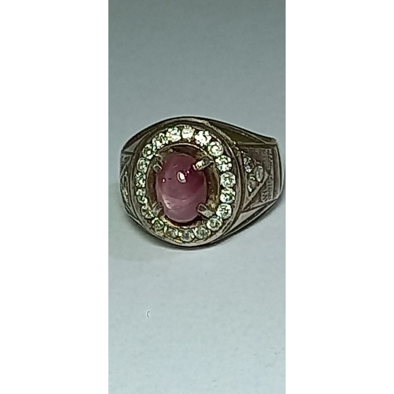 BATU PERMATA RUBY STER RING PERAK HM