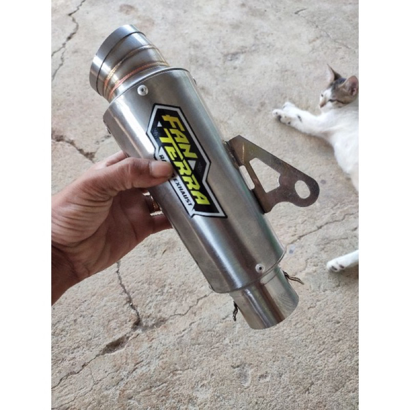 knalpot FANTERRA kompetisi sarteng inlet 50mm ngebas gahar