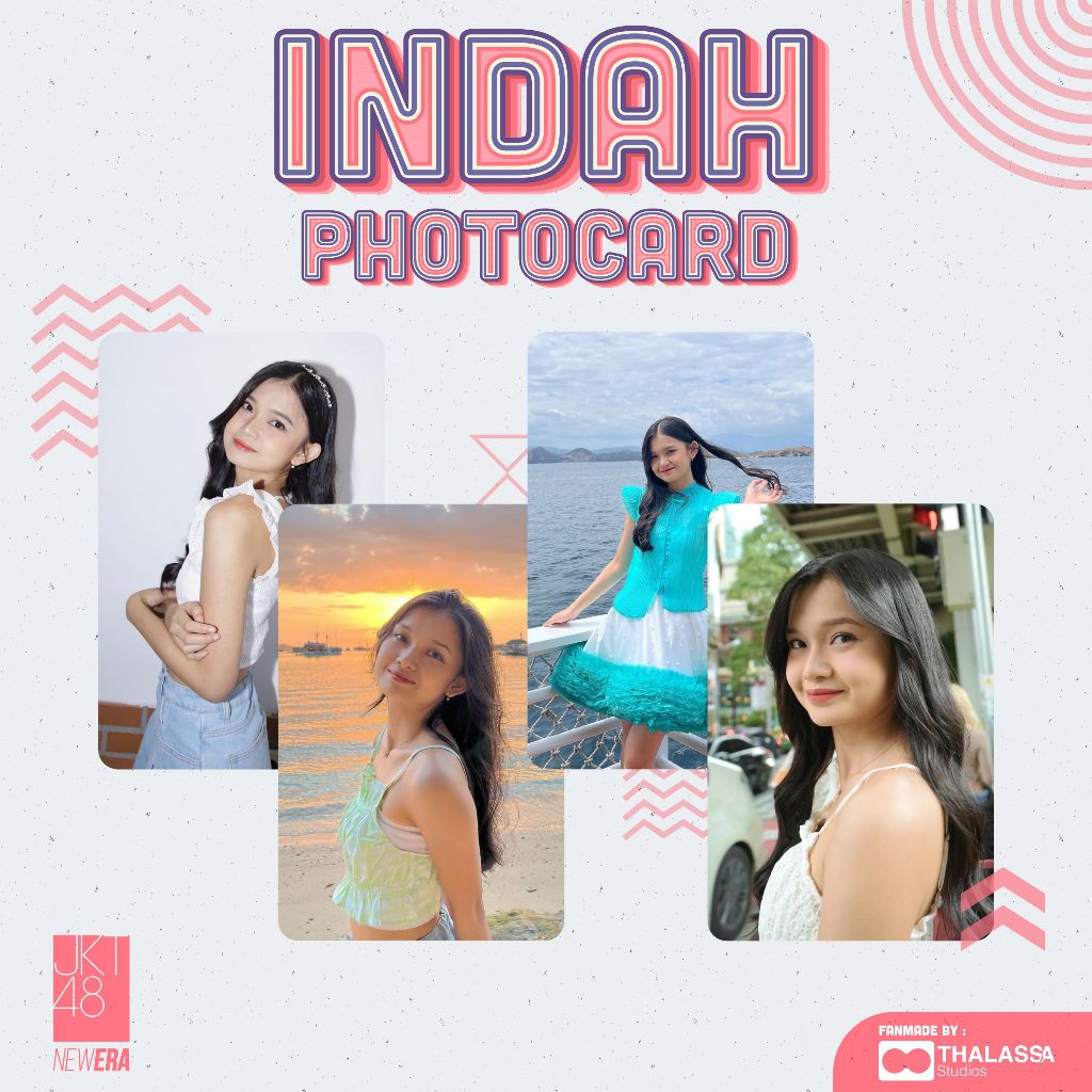 Photocard Indah Cahya JKT48 PC Photopack Selca Unofficial Fanmade - SATUAN