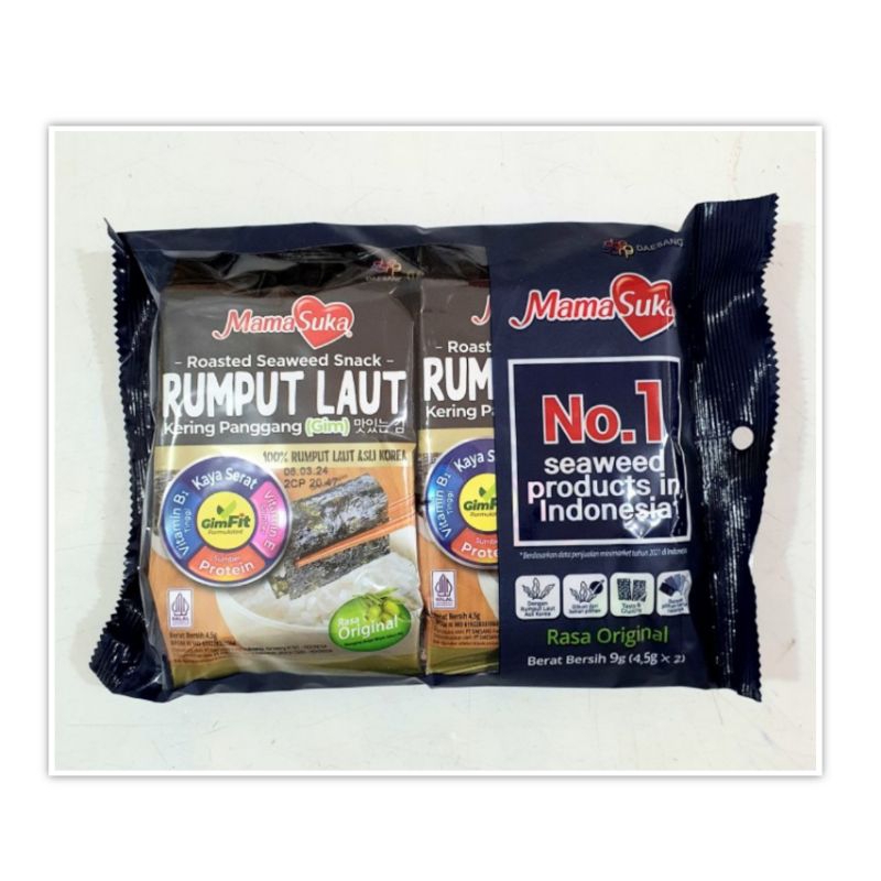 

Mamasuka Rumput Laut Original 9 gr Seaweed
