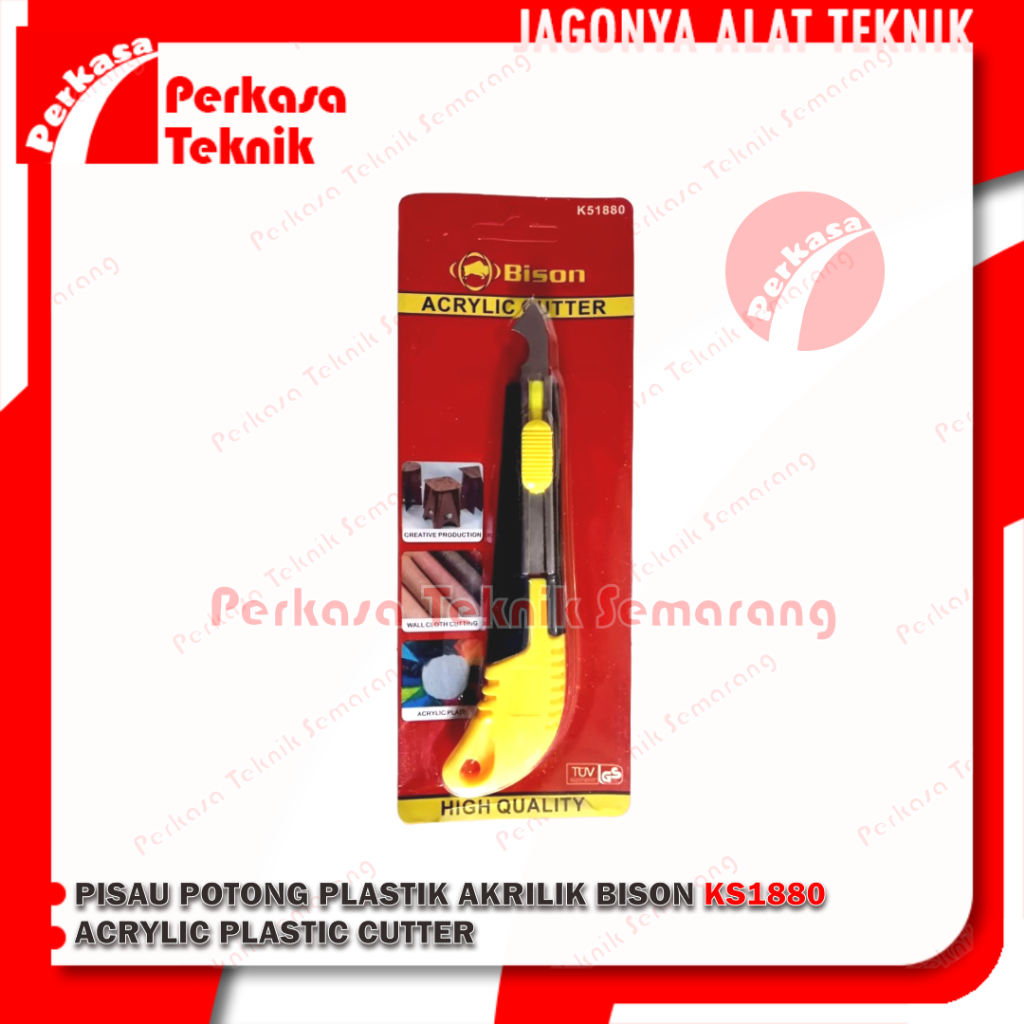 

Pisau Potong Plastik Akrilik BISON K51880 Acrylic Plastic Cutter