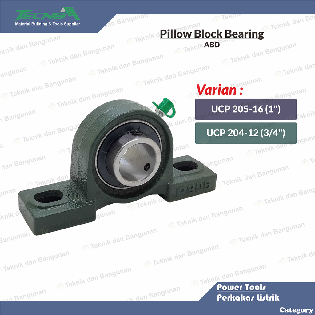 Pillow Block Bearing Lahar Laher Bearing Duduk As UCP 204 205 ABD