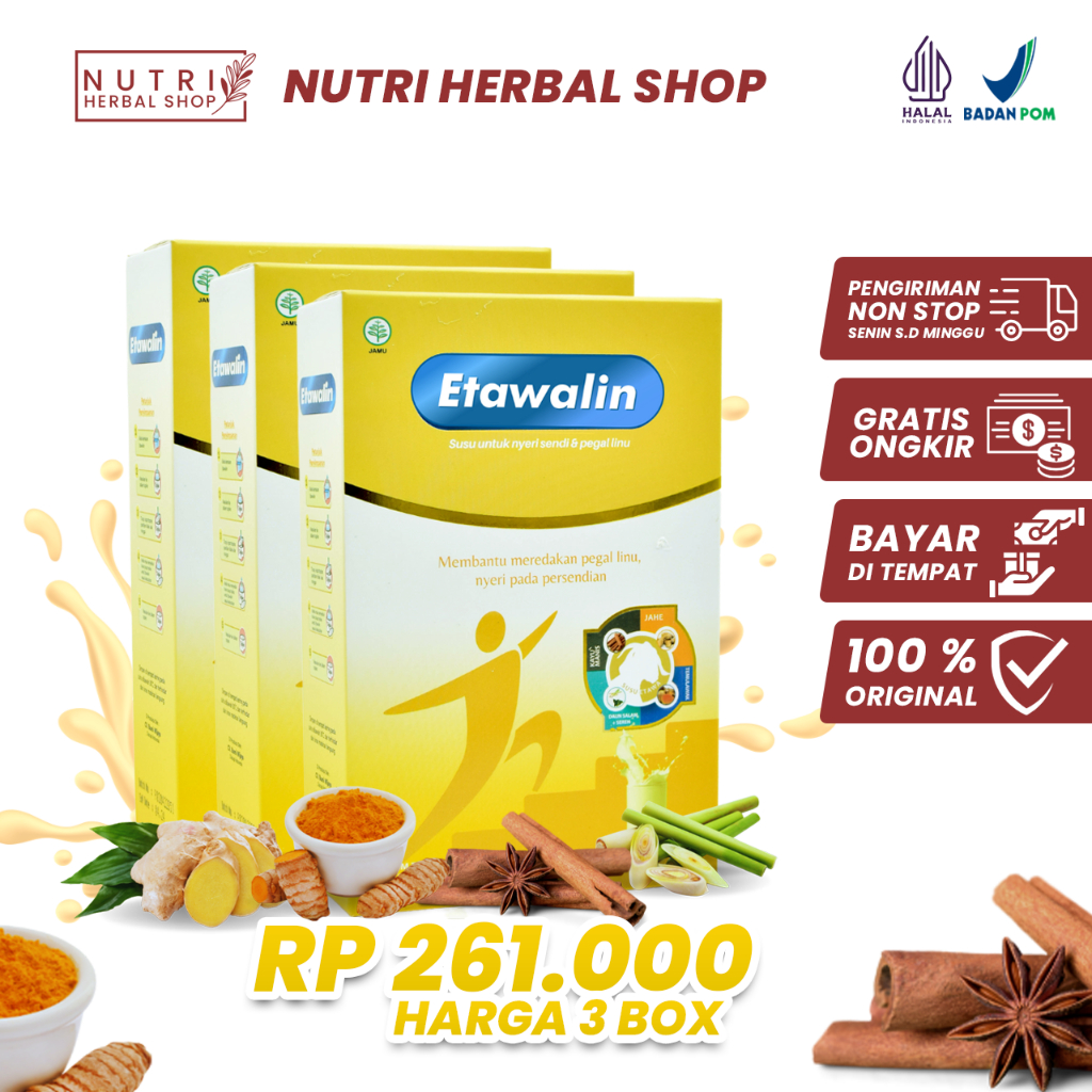 

Etawalin Susu Kambing Etawa Asli Solusi Permasalahan Tulang dan Sendi [3 box]