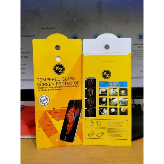 RJB Packingan Antigores/Tempered Glass Pack RJ KZ Diinami Min (5Pcs)