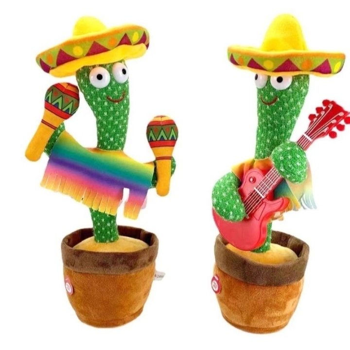 Promo Boneka Kaktus Baju Dengan LED Bisa Menari,Rekam Suara dan Music