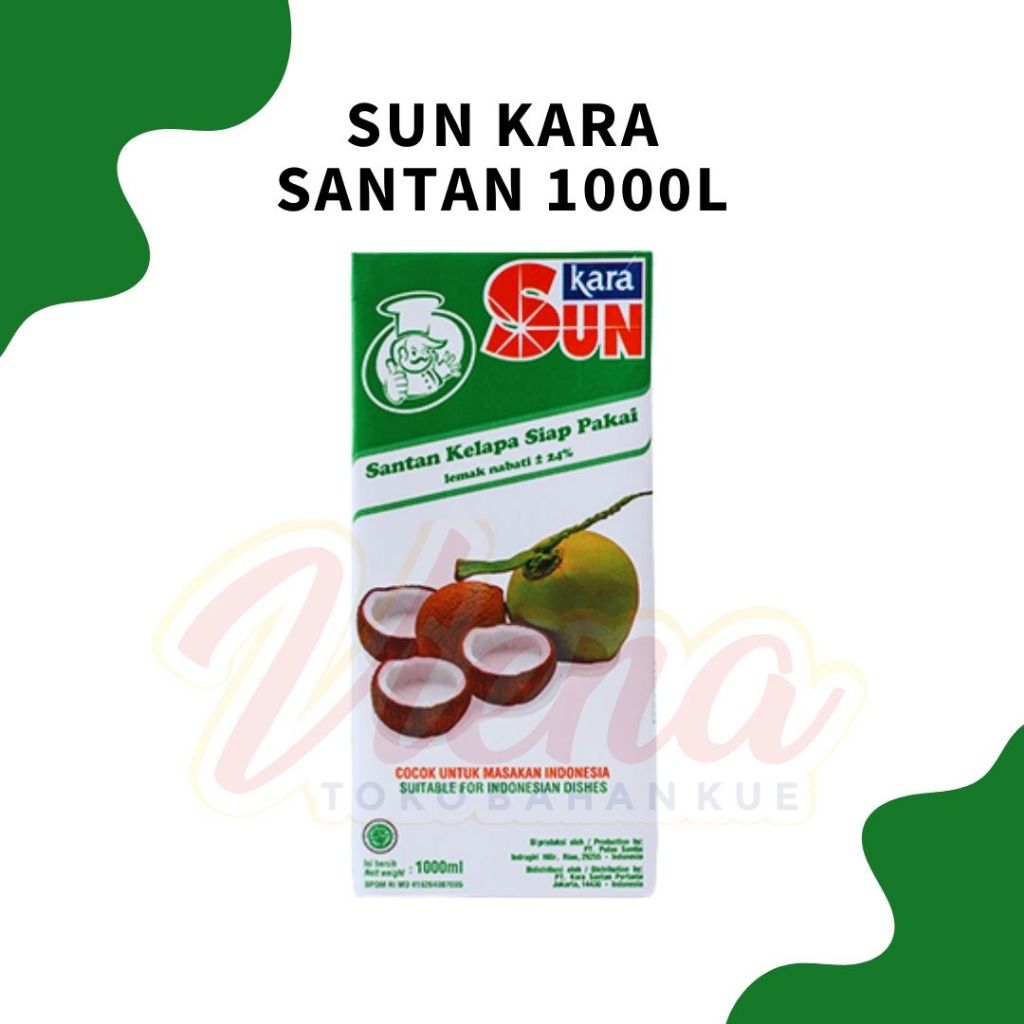 

Sun Kara Santan Kelapa 1 Liter / Coconut Cream