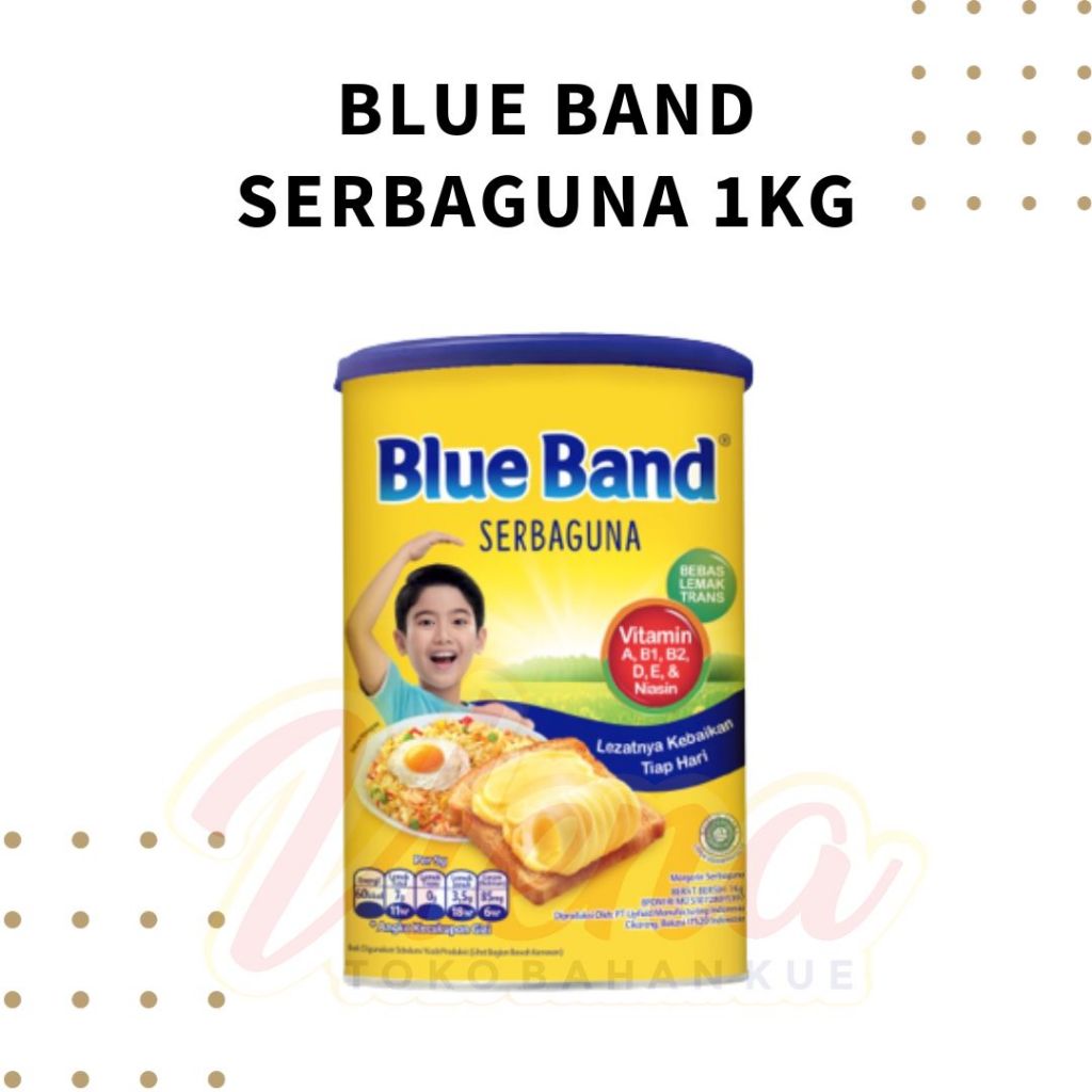 

BlueBand Margarin Serbaguna Kaleng 1kg / Blue Band