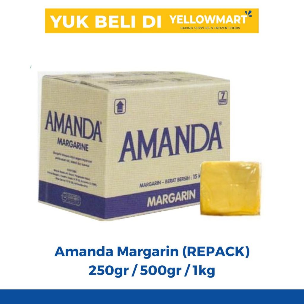 

Amanda Margarine / Margarin Krim REPACK - 250gr / 500gr / 1kg - Mentega Margarine